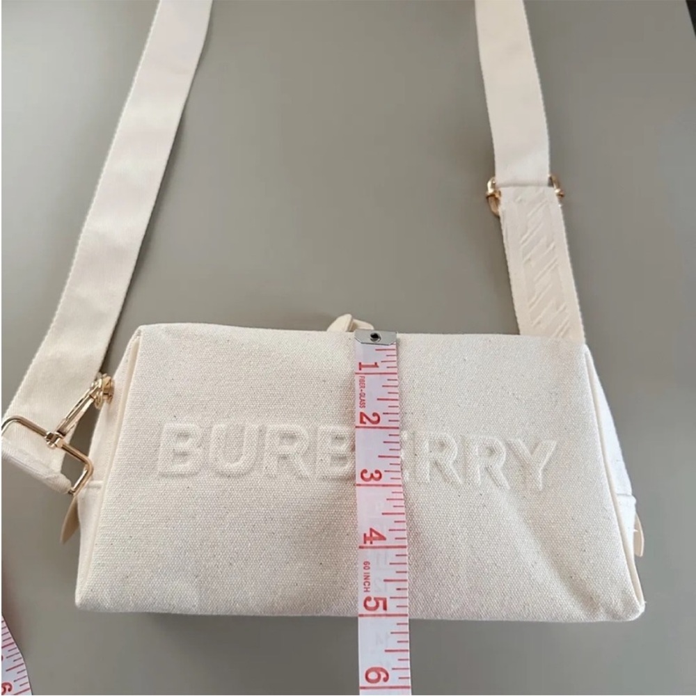 Burberry Black Crossbody Bag with Checkered Strap - Picture 8 of 9